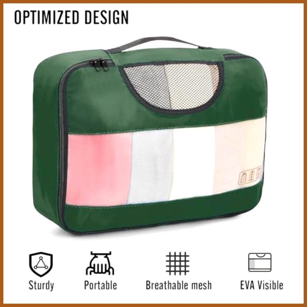 Twill Polyester Packing Cubes Set With Laundry An… - image 4